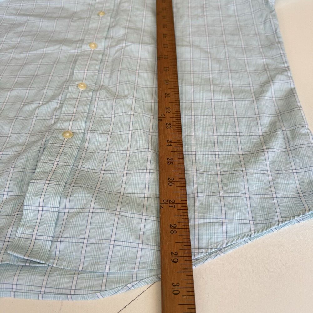 Nautica Shirt Mens Size 16 32/33 Plaid Classic Fit Button Up Long Sleeve 2013 - Picture 5 of 6